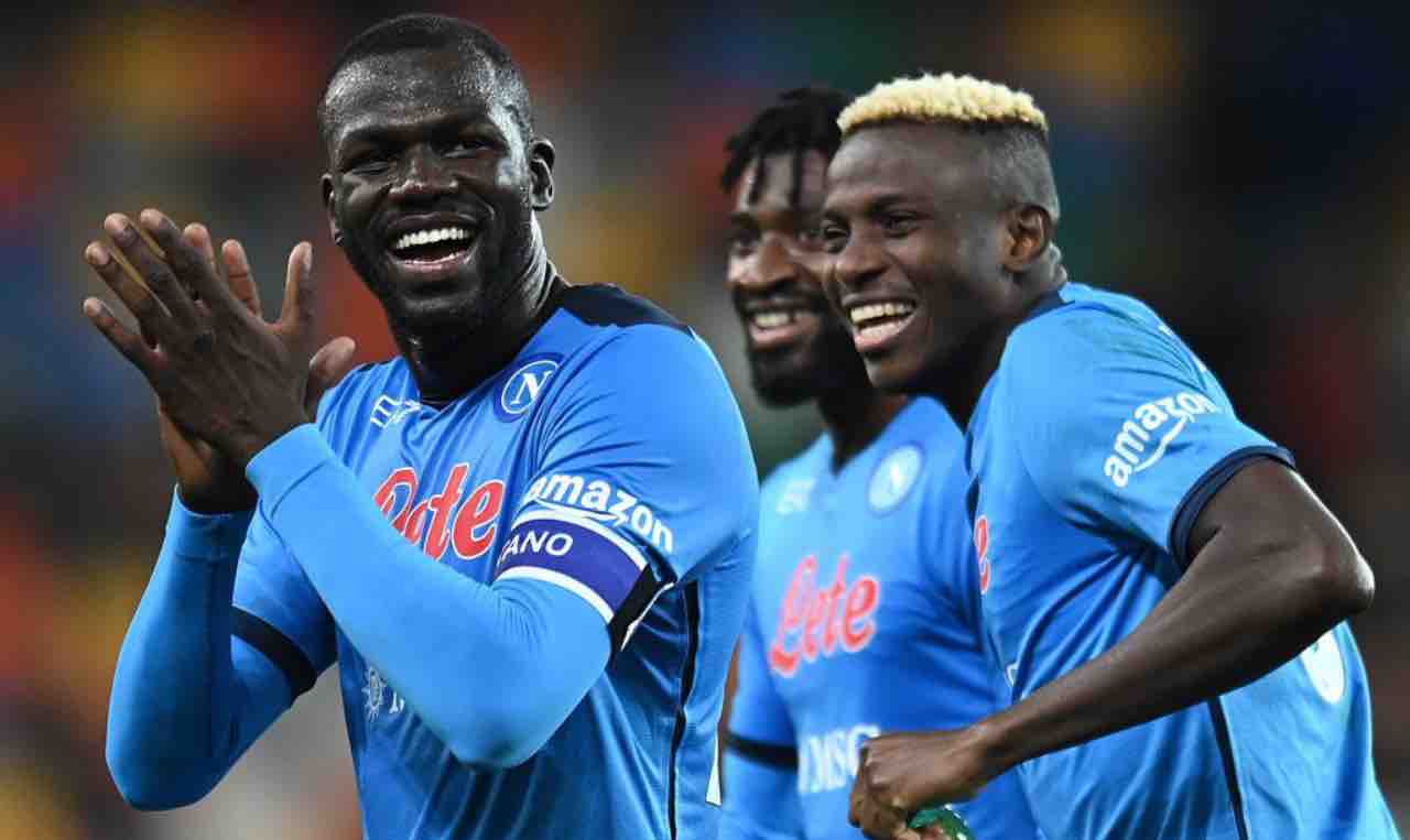 Koulibaly e Osimhen in Udinese-Napoli