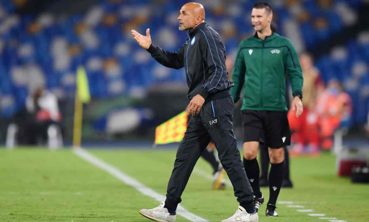 Spalletti durante Napoli-Spartak Mosca