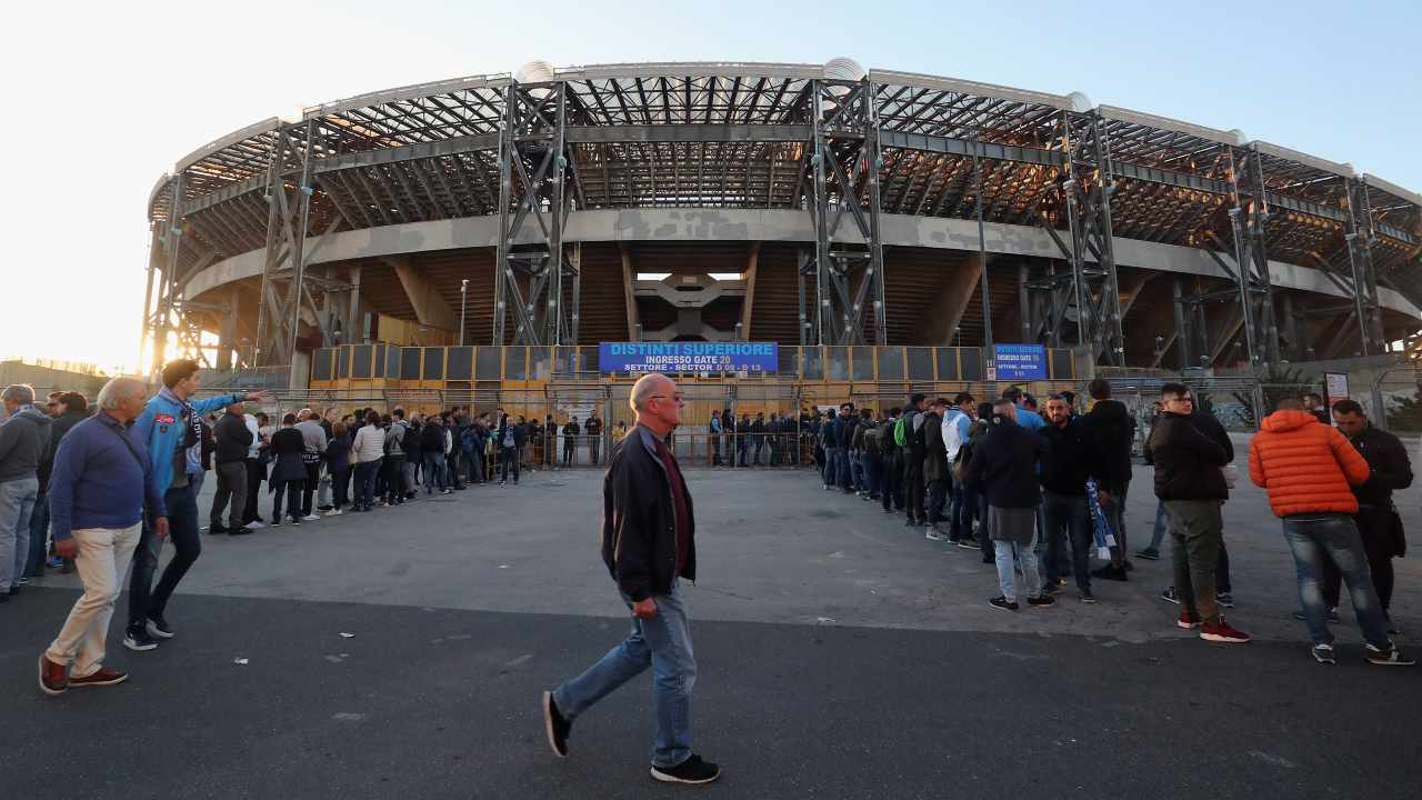 I tifosi del Napoli allo stadio