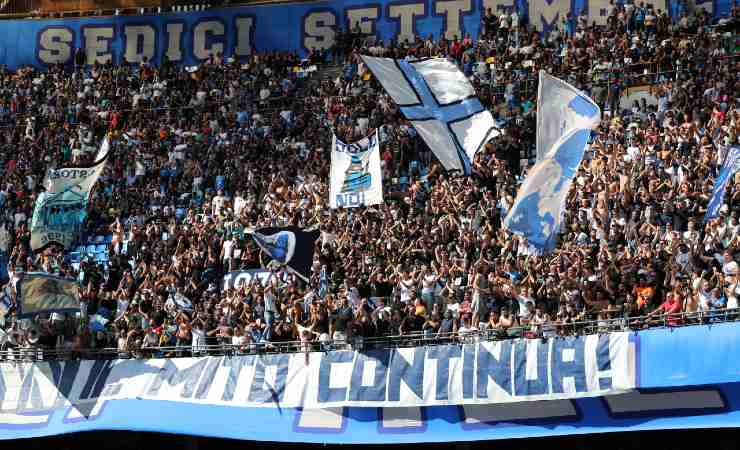 Tifosi del Napoli in Curva