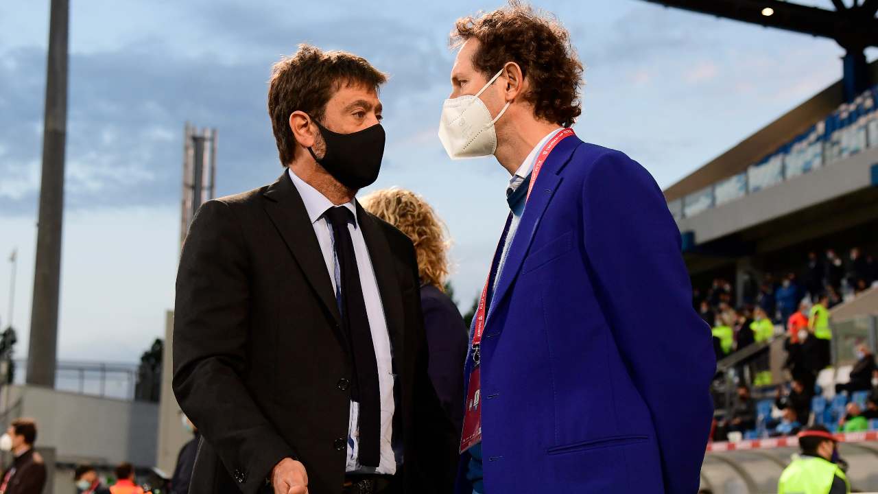 Andrea Agnelli e John Elkann parlano