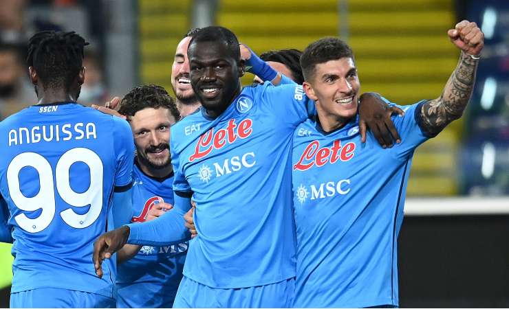 Koulibaly festeggia il gol