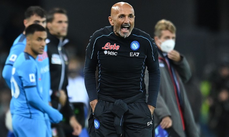 Luciano Spalletti urla in campo