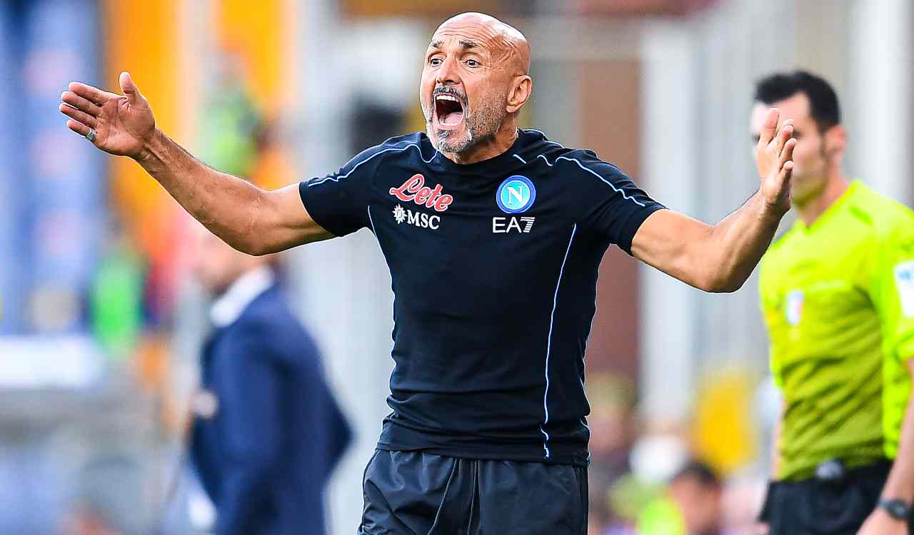 Spalletti urla in panchina