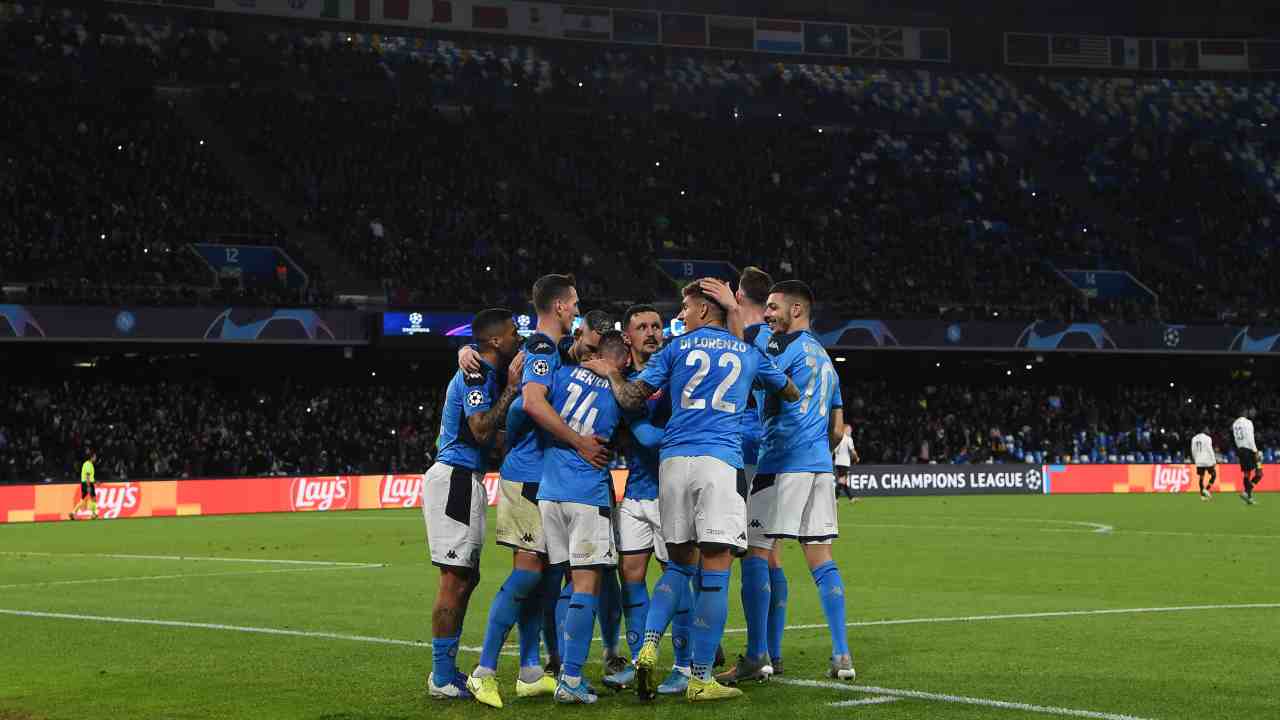 I calciatori del Napoli in Champions League