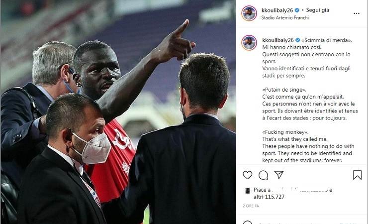 Koulibaly su Instagram 