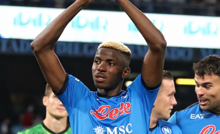 Osimhen, attaccante del Napoli 