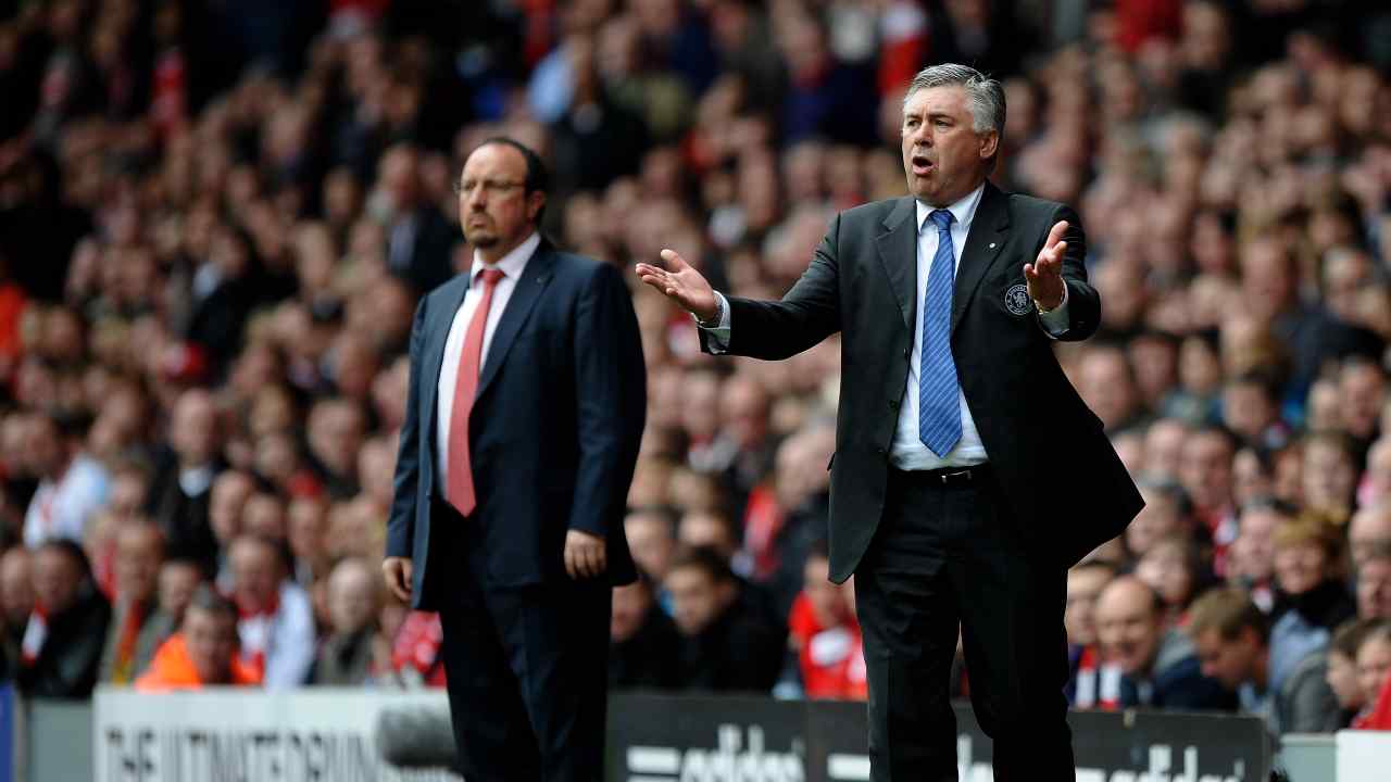 Rafa Benitez e Carlo Ancelotti in Premier League