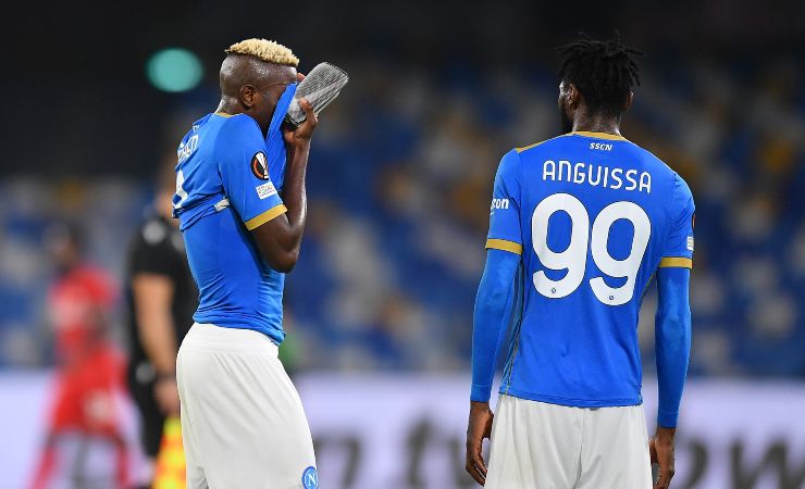 Osimhen e Anguissa, calciatori del Napoli in Europa League 