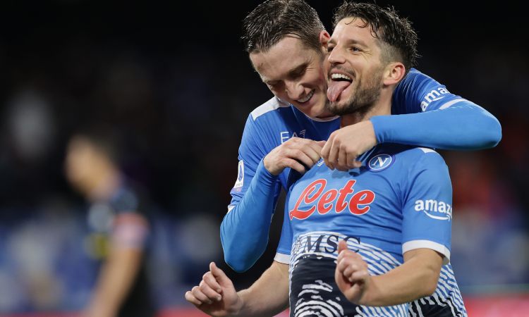 Dries Mertens esulta 