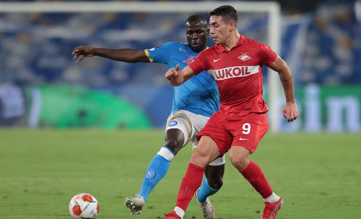 Koulibaly in Napoli-Spartak