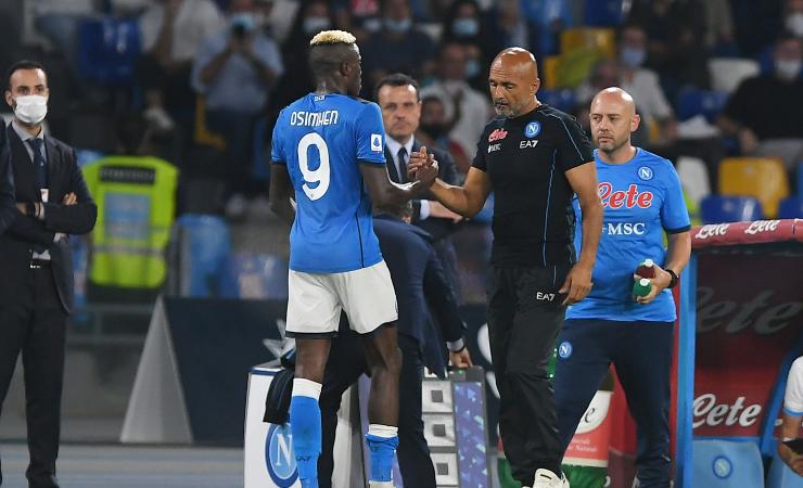 Osimhen e Spalletti 