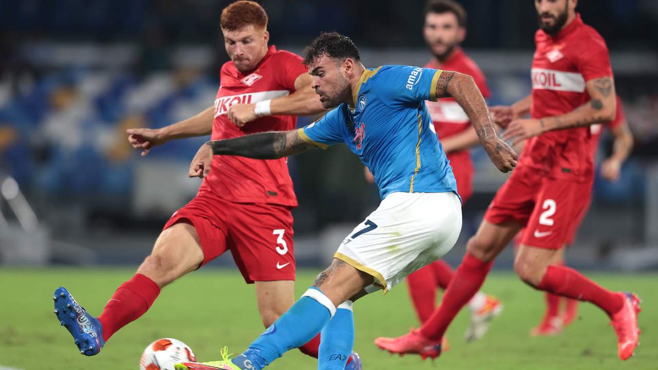 Petagna in Napoli-Spartak 