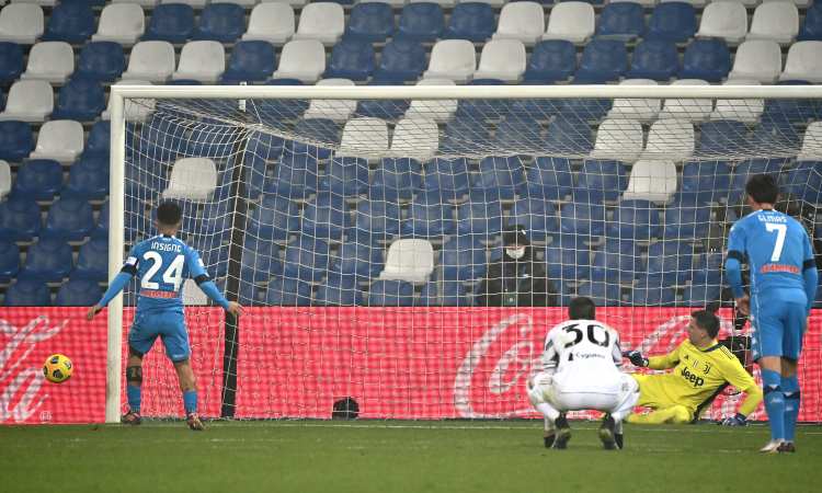 Insigne Napoli Juve Supercoppa rigore