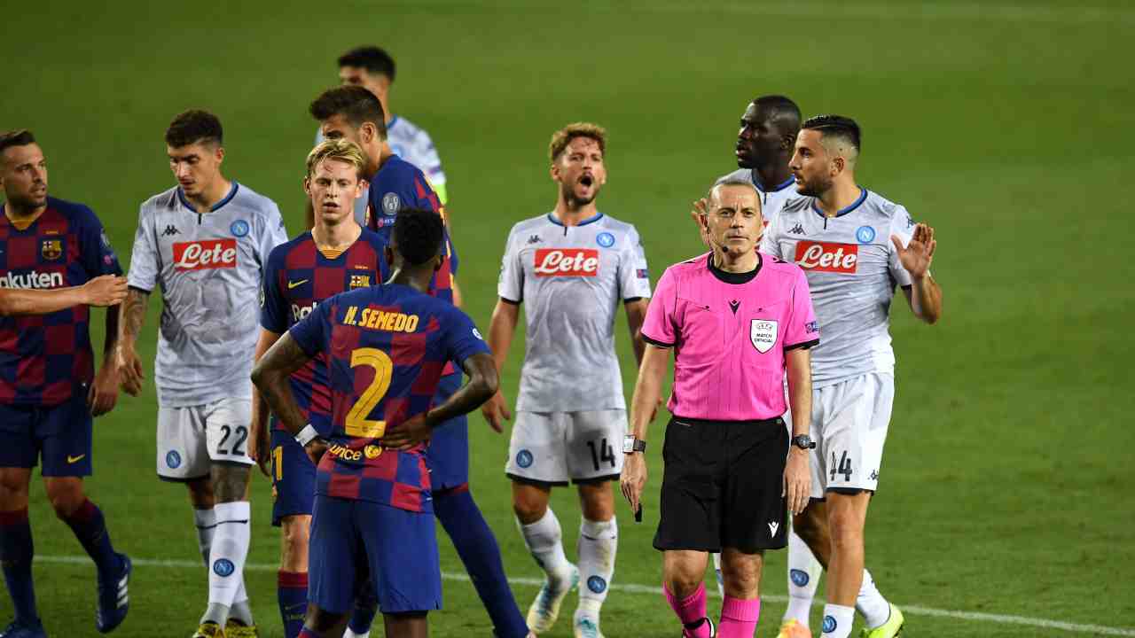 Napoli Barcellona in Champions League