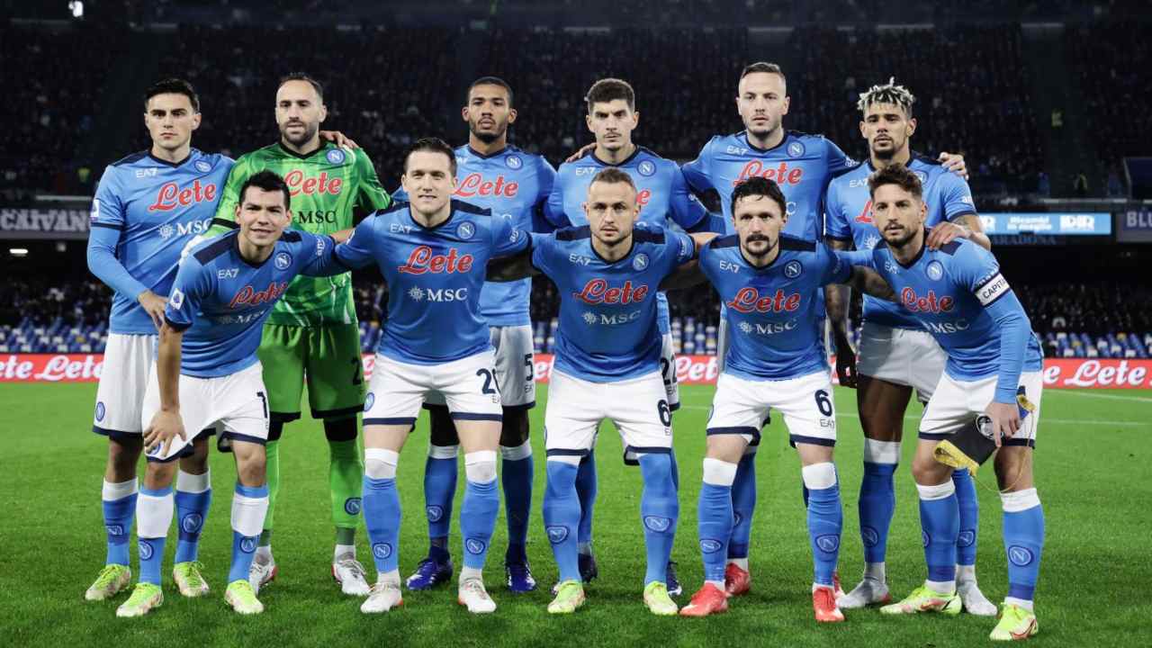 La squadra del Napoli