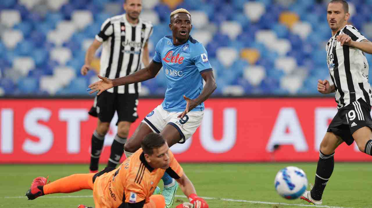 Osimhen in Napoli-Juventus