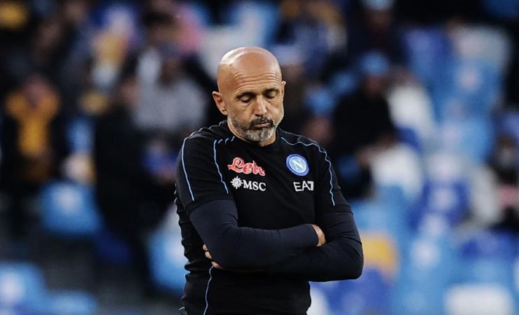 Spalletti sbuffa in panchina