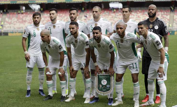Gli undici titolari dell'Algeria nel match contro la Sierra Leone