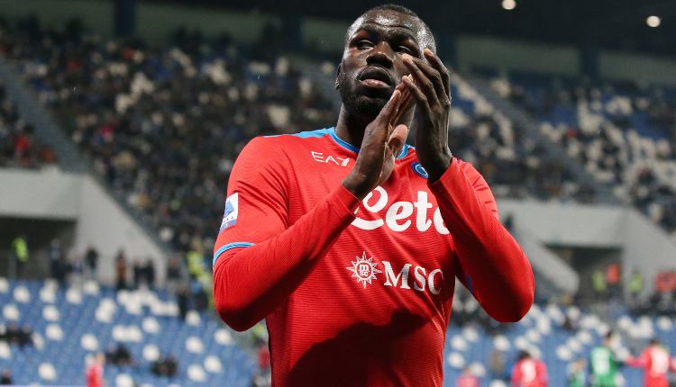 Koulibaly nel match contro il Sassuolo