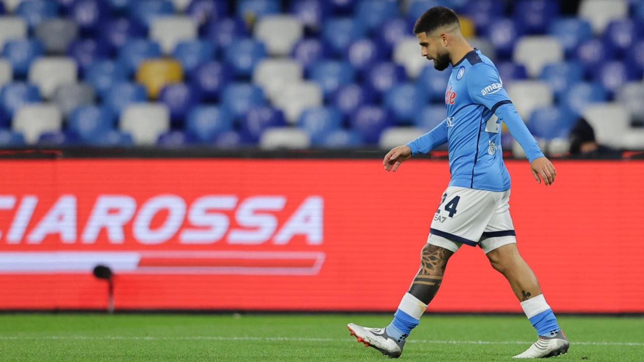 Lorenzo Insigne sconsolato