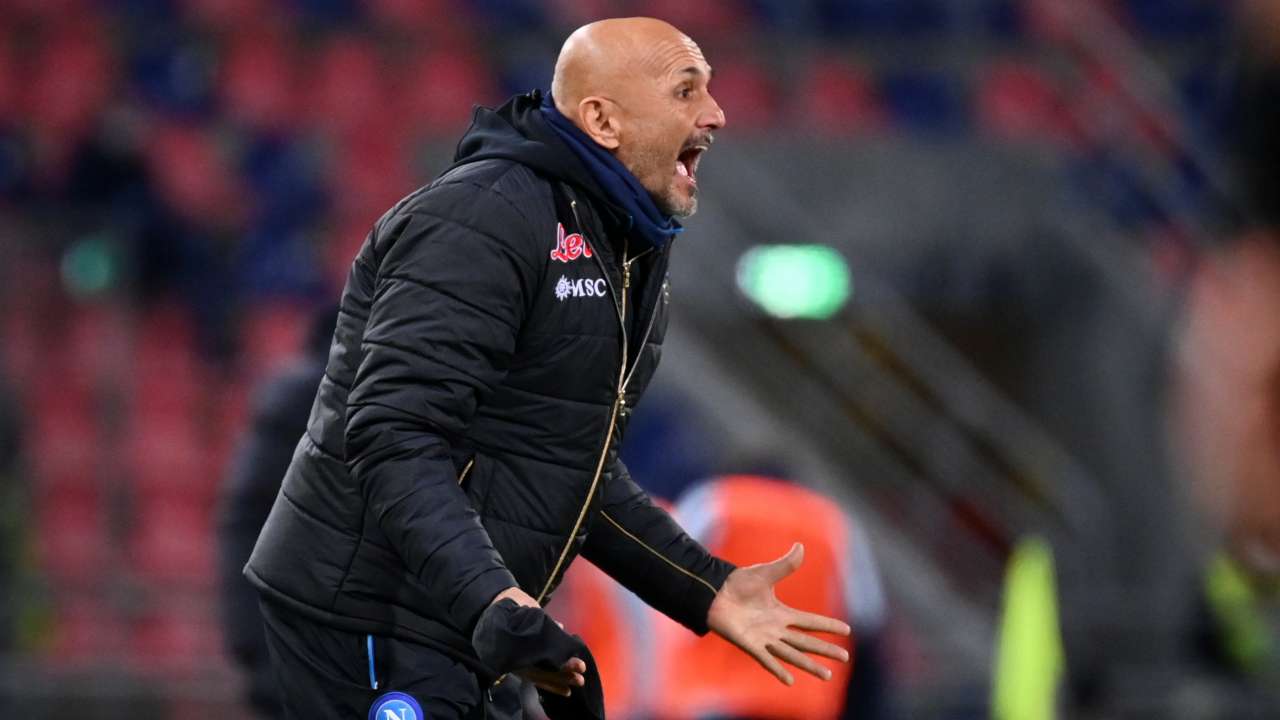 Luciano Spalletti allo stadio Dall'Ara di Bologna