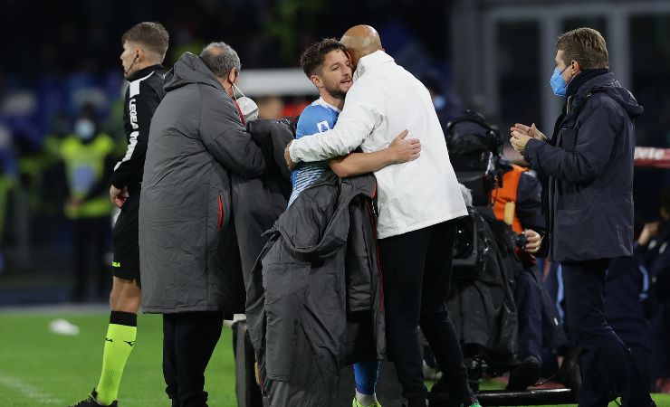 Mertens abbraccia Spalletti 