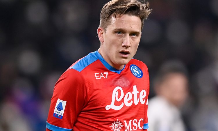 Zielinski in campo nella trasferta contro la Juventus