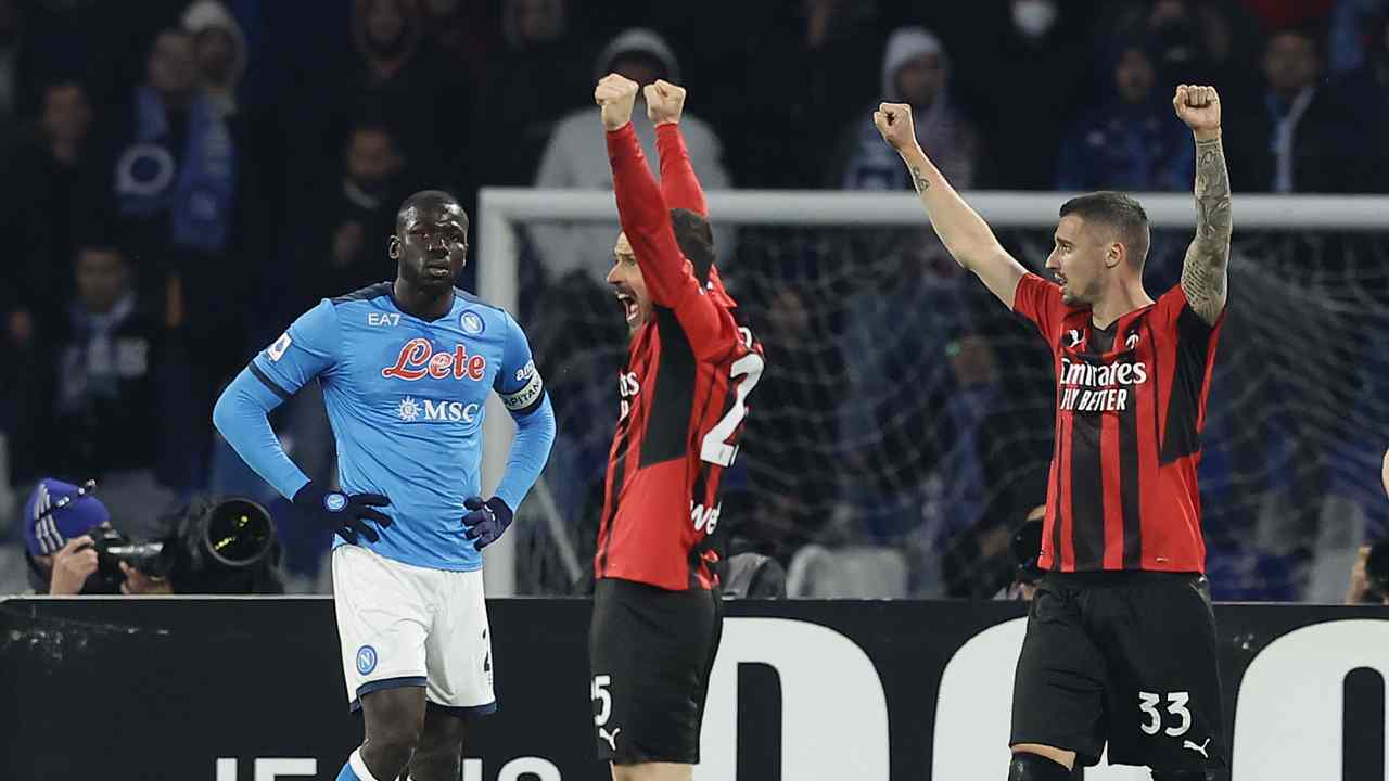 Koulibaly deluso dalla sconfitta contro il Milan