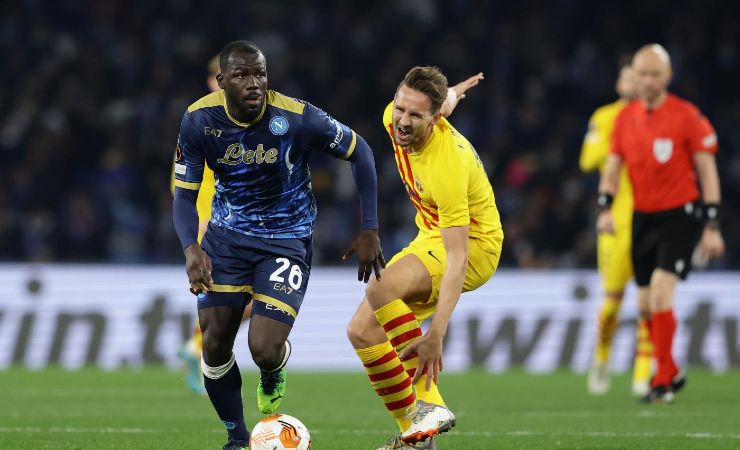 Koulibaly in Napoli-Barcellona 