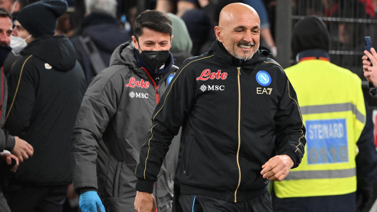 Luciano Spalletti Napoli sorride