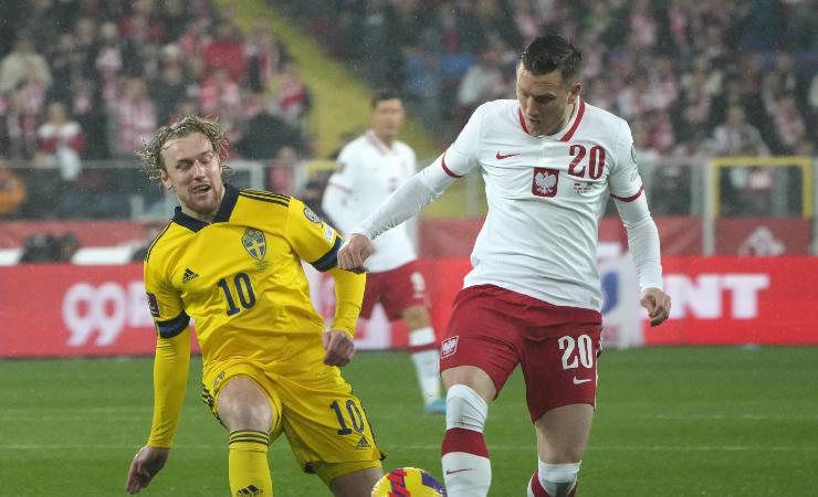 Zielinski in Polonia-Svezia 