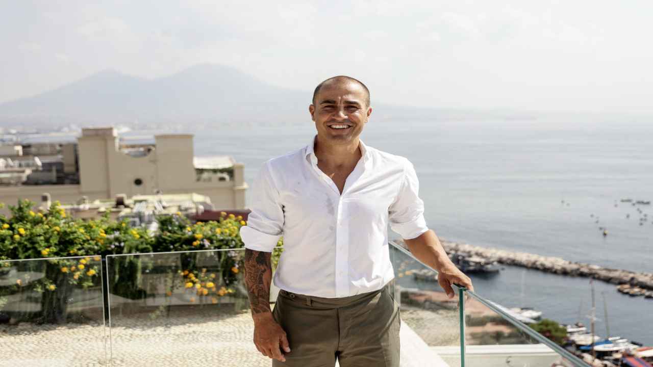 Cannavaro Napoli sorride