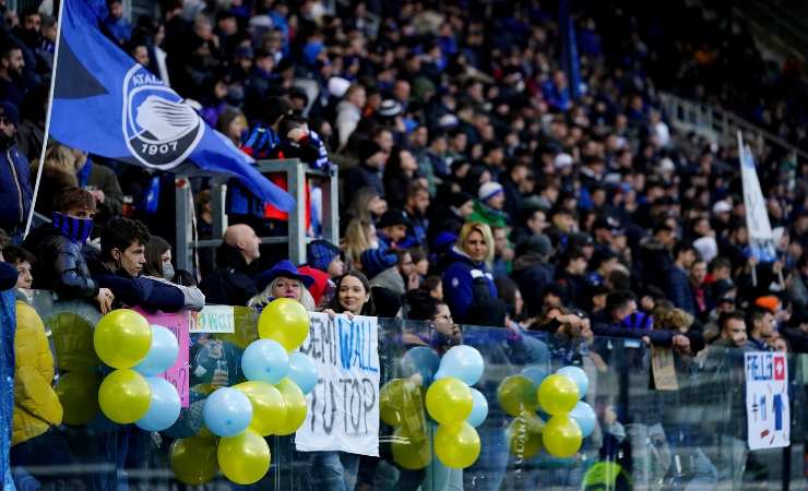 I tifosi dell'Atalanta al Gewiss Stadium 