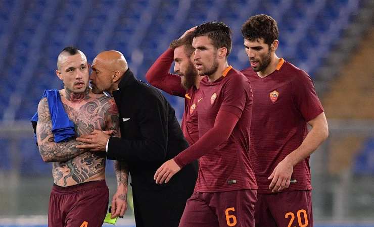 Spalletti bacia Nainggolan 