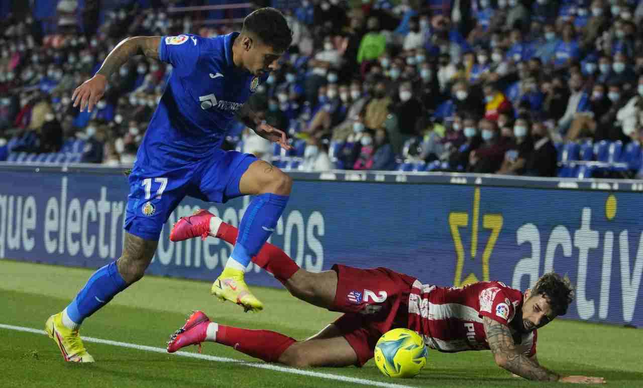 Olivera in azione con il Getafe