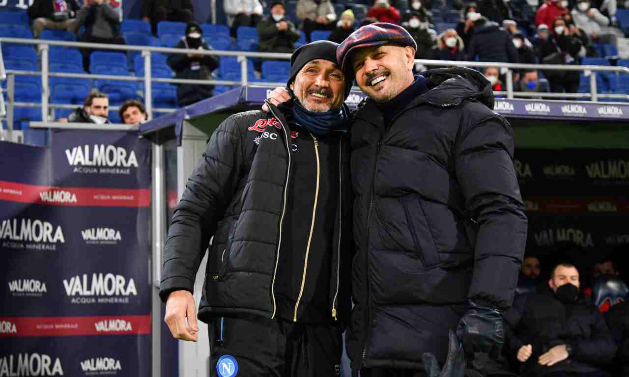 Mihajlovic sorride con Spalletti 