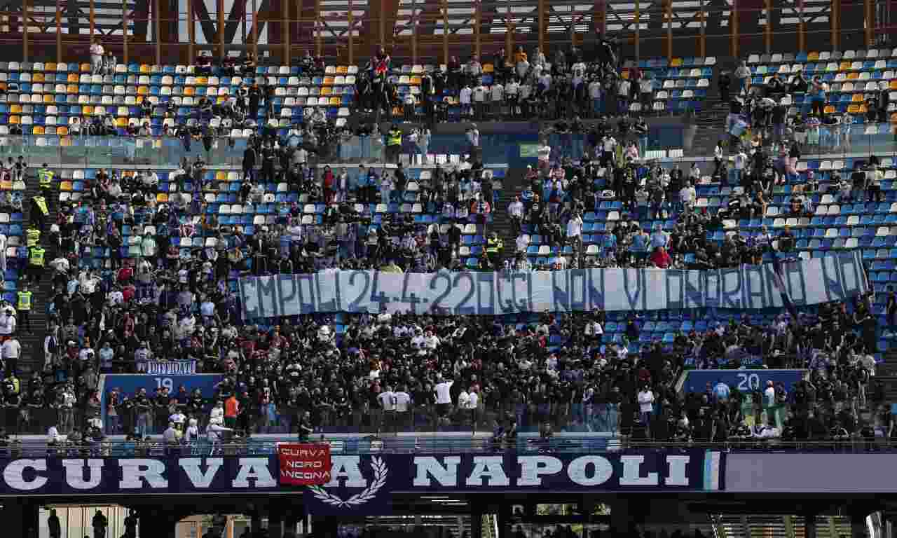 Tifosi del Napoli contro il Sassuolo