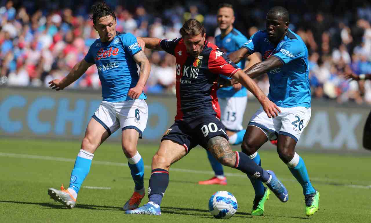 Mario Rui e Koulibaly marcano Portanova 