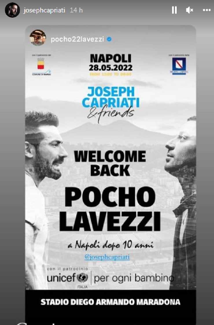 Josh Capriati annuncia il ritorno di Lavezzi a Napoli
