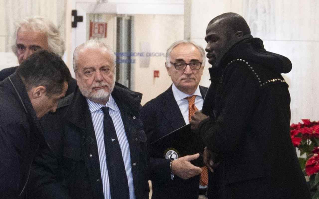 De Laurentiis con Koulibaly