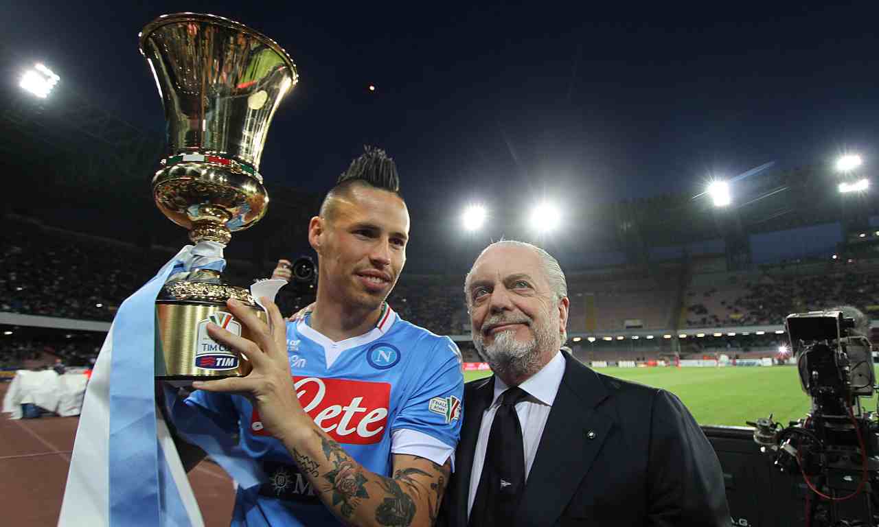 Hamsik con De Laurentiis 