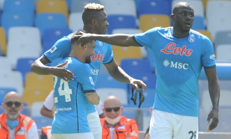 Osimhen e Koulibaly festeggiano