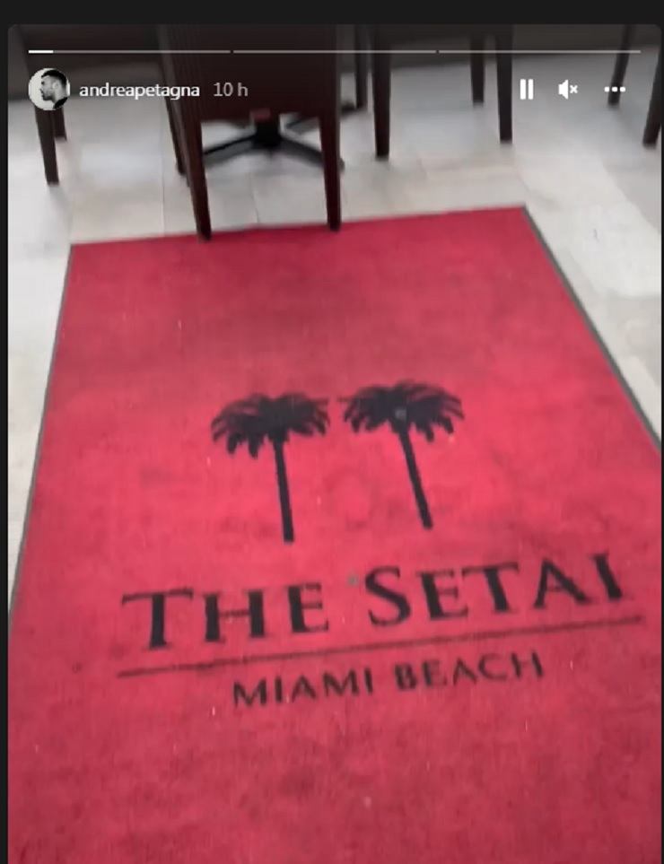 Petagna mostra l'hotel The Setai Miami