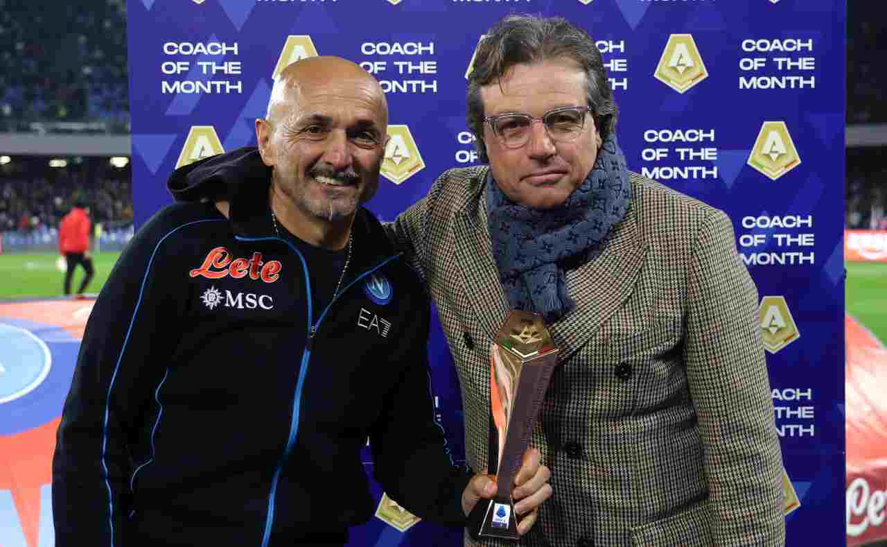 Giuntoli premia Spalletti 