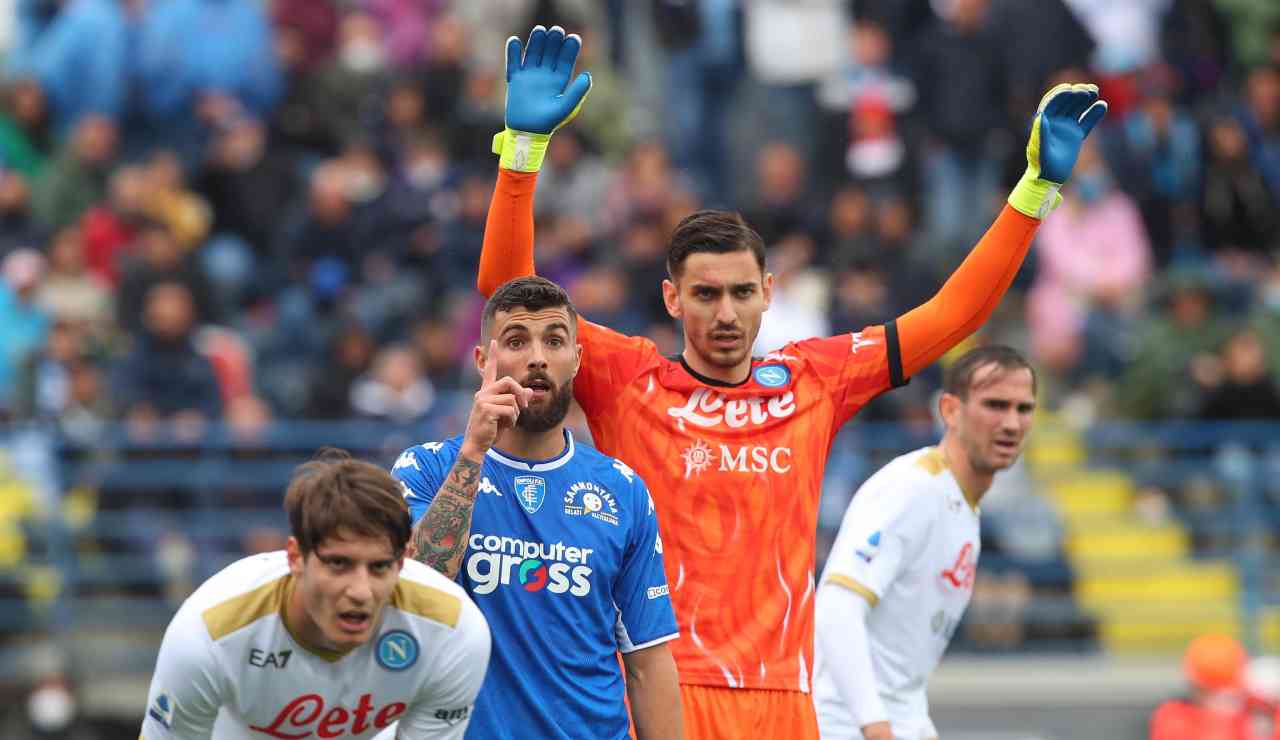 Meret durante Empoli-Napoli