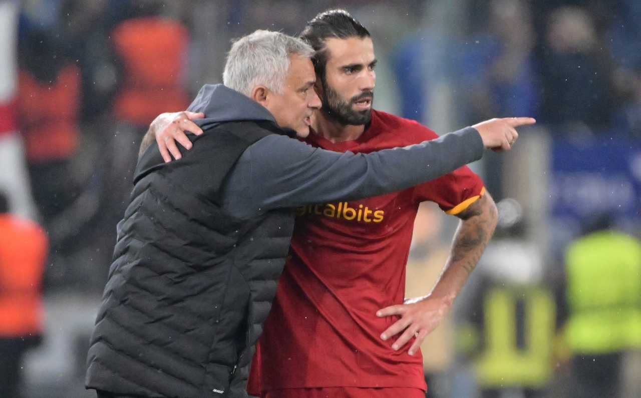 Sergio Oliveira con Mourinho