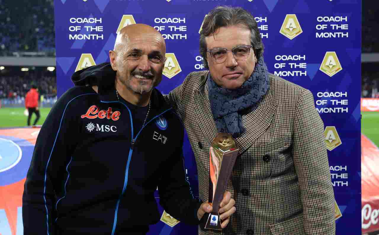 Giuntoli premia Spalletti 