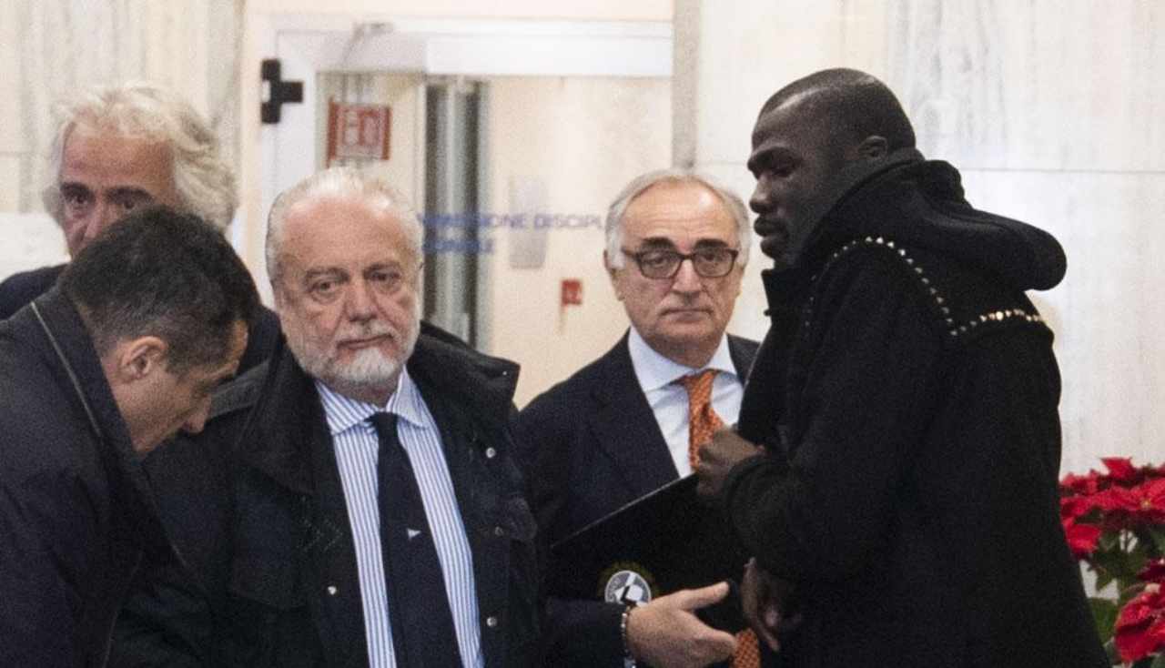 De Laurentiis con Koulibaly 