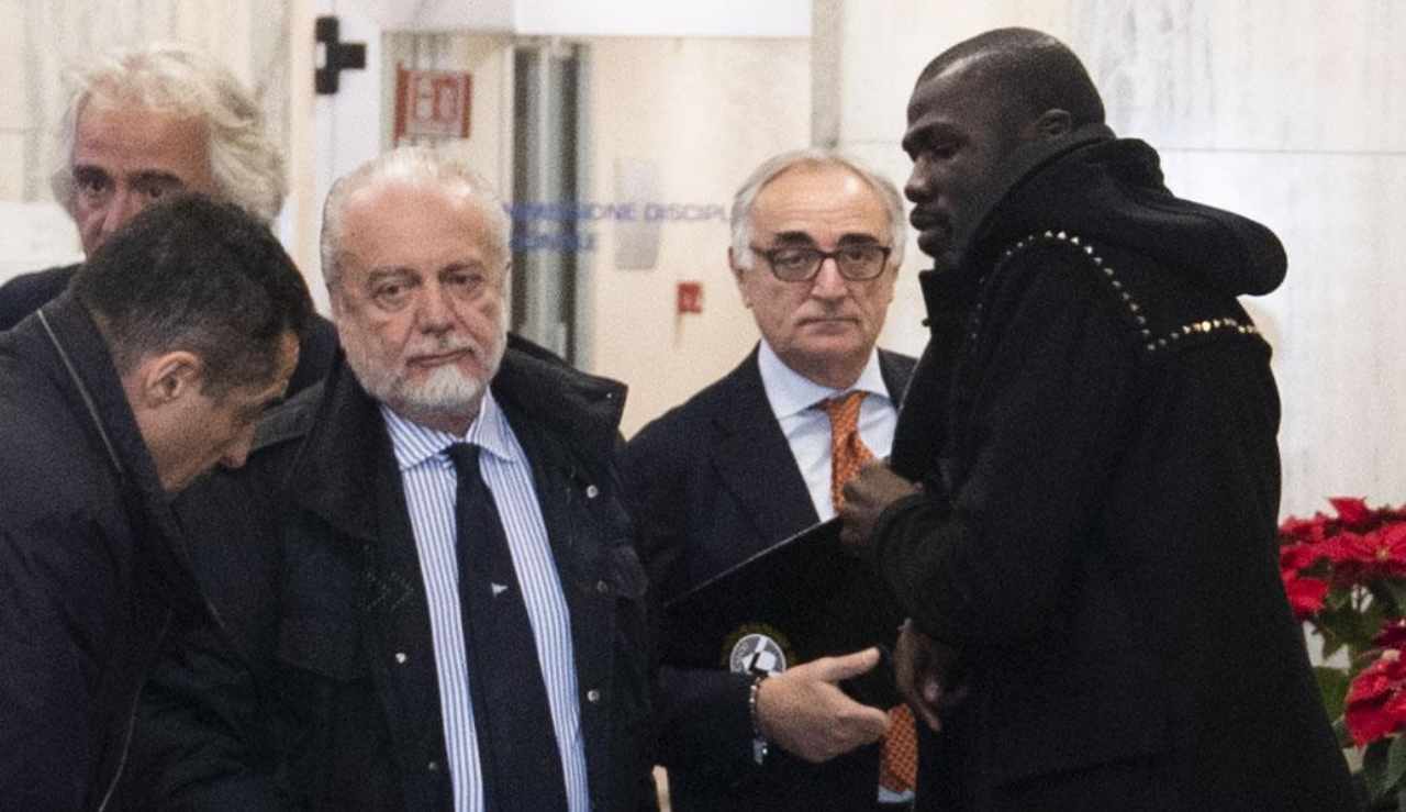 De Laurentiis con Koulibaly